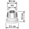 Керамический держатель сопла D21,4 (M11) для Raytools  арт.120515092A - st-e.info - Пятигорск