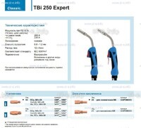 Горелка для полуавтоматической сварки TBi 250 Expert, длина 5 m. - st-e.info - Пятигорск