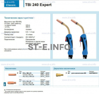 Горелка для полуавтоматической сварки TBi 240 Expert, длина 4 m. - st-e.info - Пятигорск