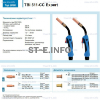 Горелка для полуавтоматической сваркиTBi 511-CC Expert, длина 3 m. - st-e.info - Пятигорск